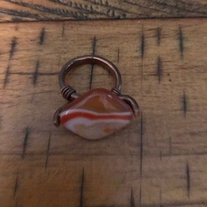 Tigers eye and copper ring
